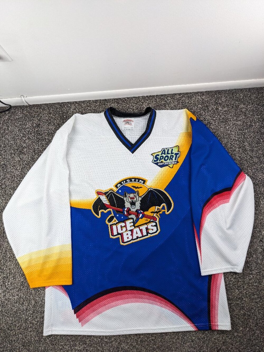 Vintage 90s Austin Ice Bats Mesh Hockey Jersey XL ProJoy AHL Texas Stars NHL